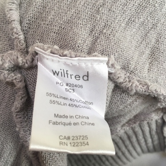 Aritzia Wilfred Linen Blend Oversize Cardigan Long Sleeve Gray Women’s Small - Picture 5 of 7